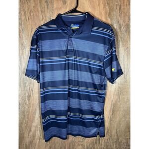Jack Nicklaus Medium Golf Polo Blue Stripes Golfing Golfer Course Driving Range